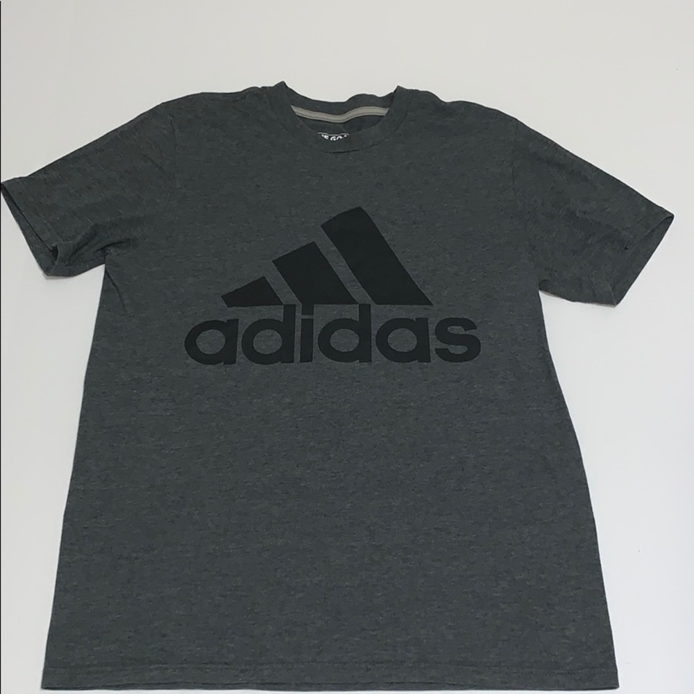 Adidas Men’s Charcoal Gray Adidas Tee Shirt, Medium